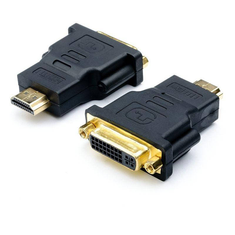 

Переходник Адаптер Atcom HDMI (M) - DVI (F) Black (9155), Черный