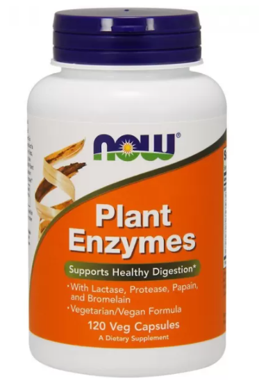 

Плант Энзим (Plant Enzymes), Now Foods, 120 капсул (NOW-02966)