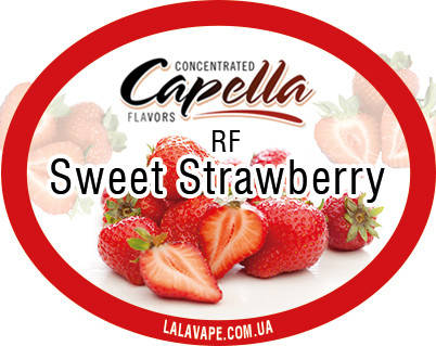 

Ароматизатор Capella RF Sweet Strawberry (Сладкая клубника RF) 50мл