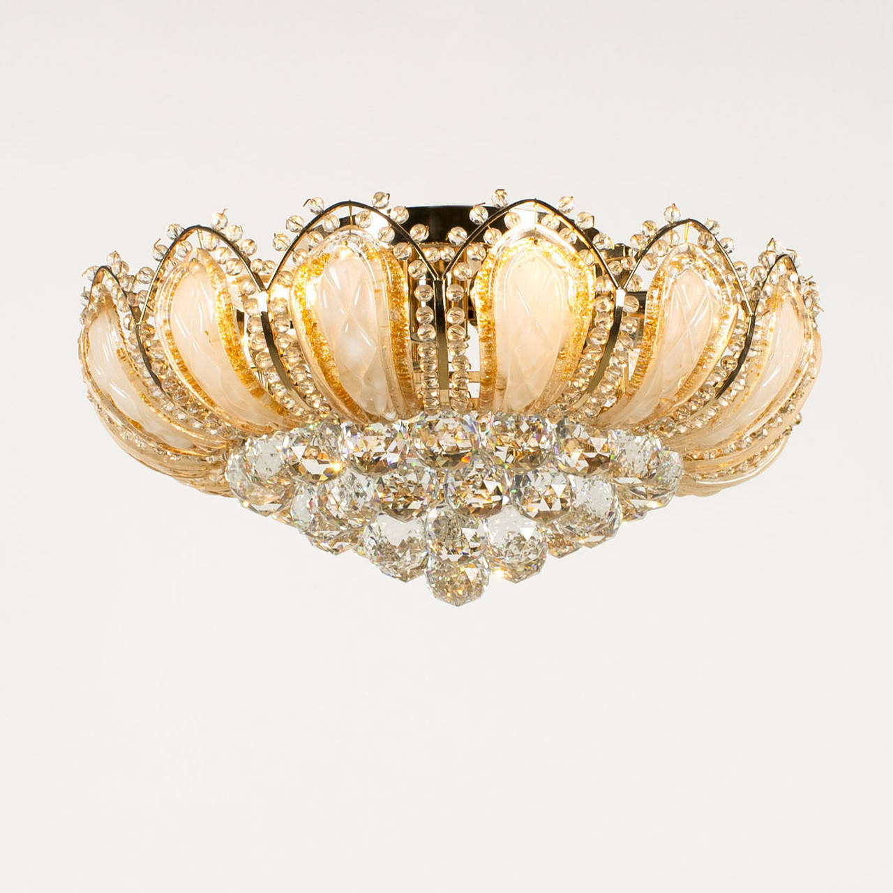 

Потолочная хрустальная люстра SV0463/9, Золотистый