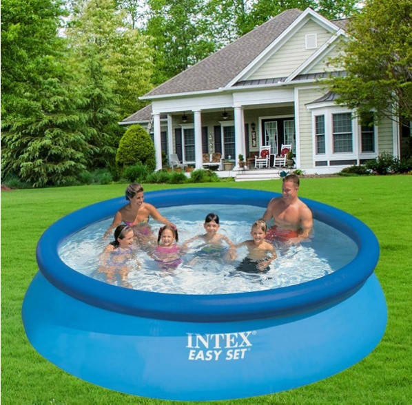 

Наливной бассейн 366-76см. 5621 л. Intex 28130 Семейный бассейн.Надувной бассейн. Бассейн ]интекс на дачу, Синий