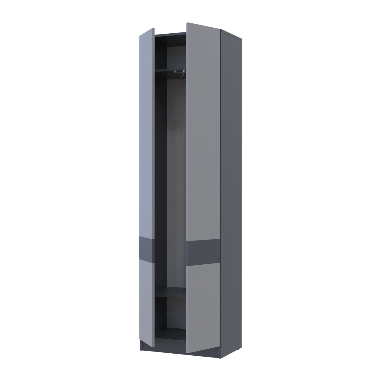 Шафа для одягу Doros Сола Графіт/Сірий ДСП 60х40х215 (44900341) 5