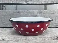 

Миска эмалированная 0.6л 0305 Красная полька Idilia, Красный