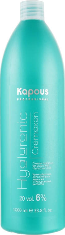 

Окислительная эмульсия 6% Hyaluronic Cremoxon Kapous, 1000 мл
