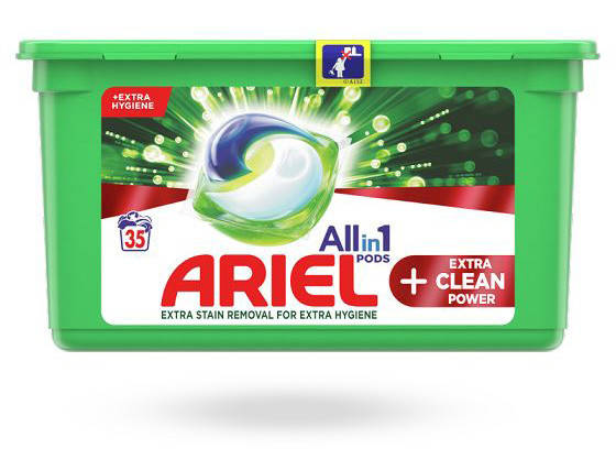 

Капсулы для стирки Ariel Pods All in 1 + Экстра Oxi Effect 35 шт