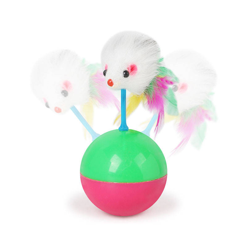 

Игрушка для котов Pipitao 015506 Неваляшка с мышкой игрушка для кота