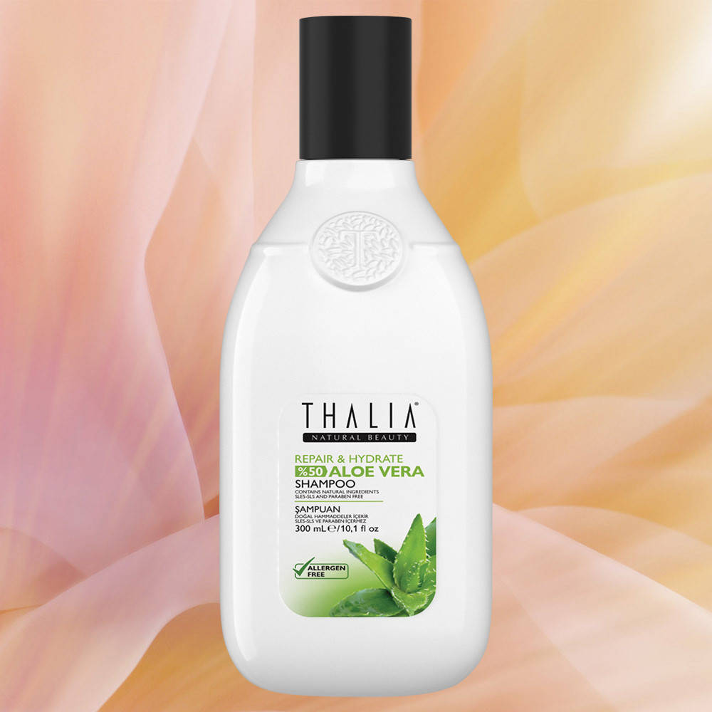 

Зволожуючий органічний шампунь для волосся ALOE VERA , 300 мл