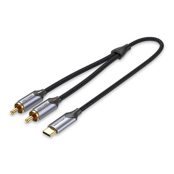

Кабель Vention USB Type-C - RCA 1.5 м Silver (BGUHG), Черный