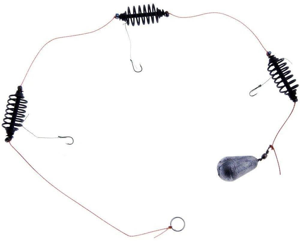 

Снасть готовая Убийца карася на мотовиле крашенный 20-25г