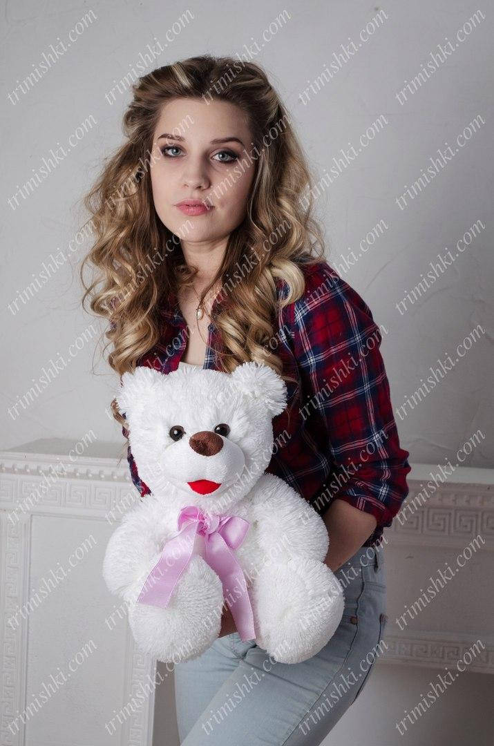 

Мишка Пух белый 45 см