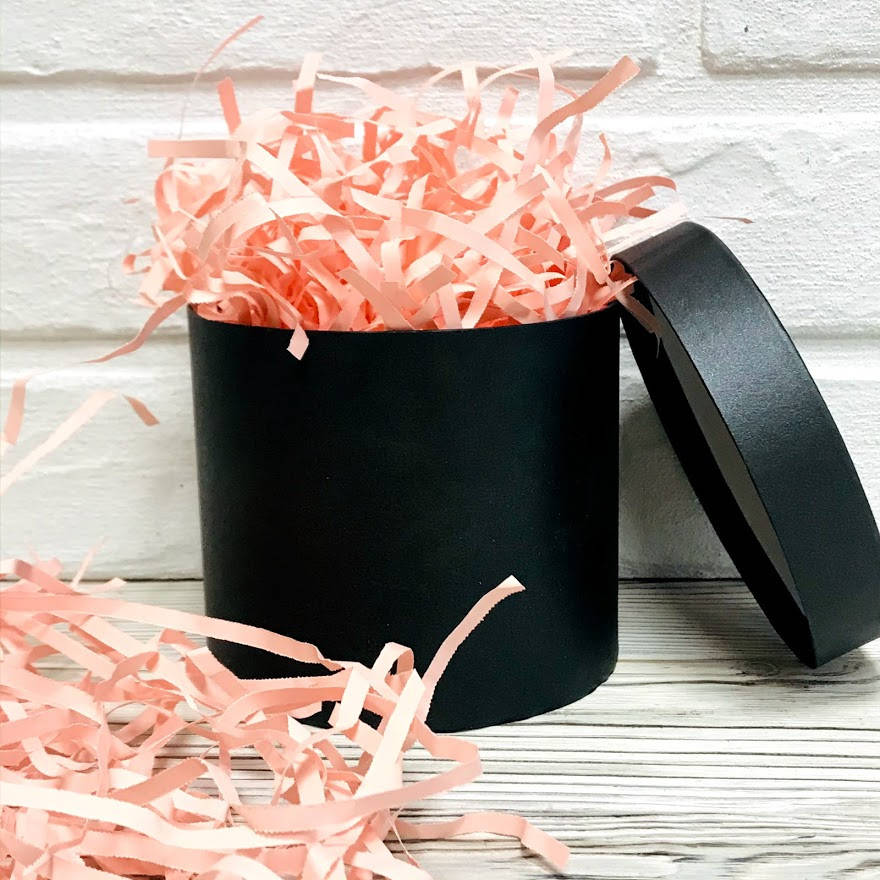 

250 грамм Бумажный наполнитель для коробок 4мм Нежно-Розовый, Пудровый