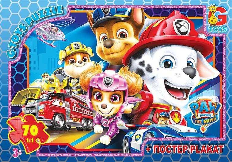 

Пазлы 35 эл. "G Toys" "Щенячий патруль" PW 0871 (62) +постер