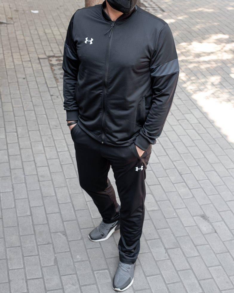 

Мужской спортивный костюм Under Armour трикотаж лакоста чёрный, Черный