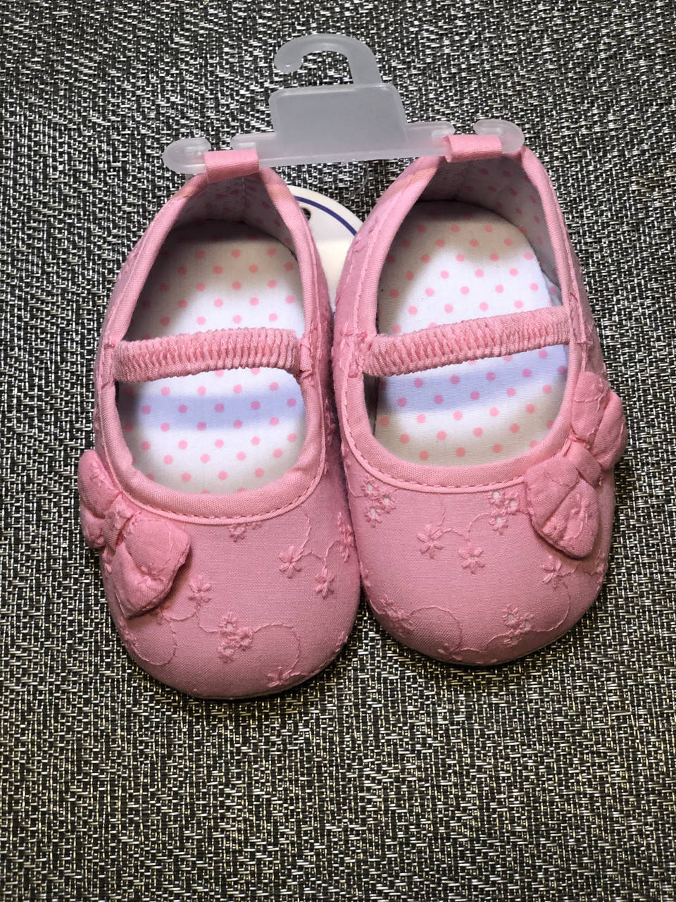 

Пинеточки для новонароджених дівчаток рожеві 0-3/3-6/6-9/9-12/12-18міс для девочек розовые, Розовый