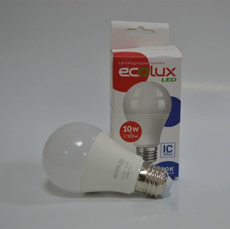 

Энергосберегающая лампочка / Светодиодная LED EcoLux 10W E27 4000K