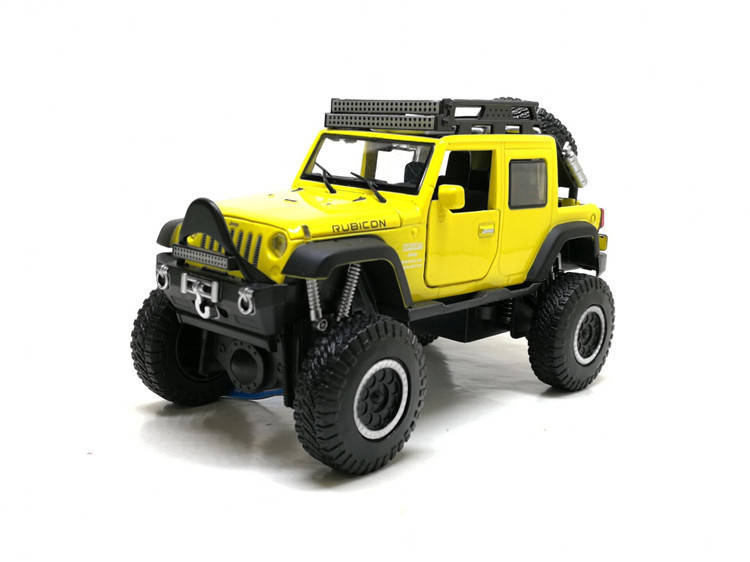 

Игрушечная машинка Jeep Wrangler "АВТОПРОМ" 6609 металлическая Yellow, Желтый