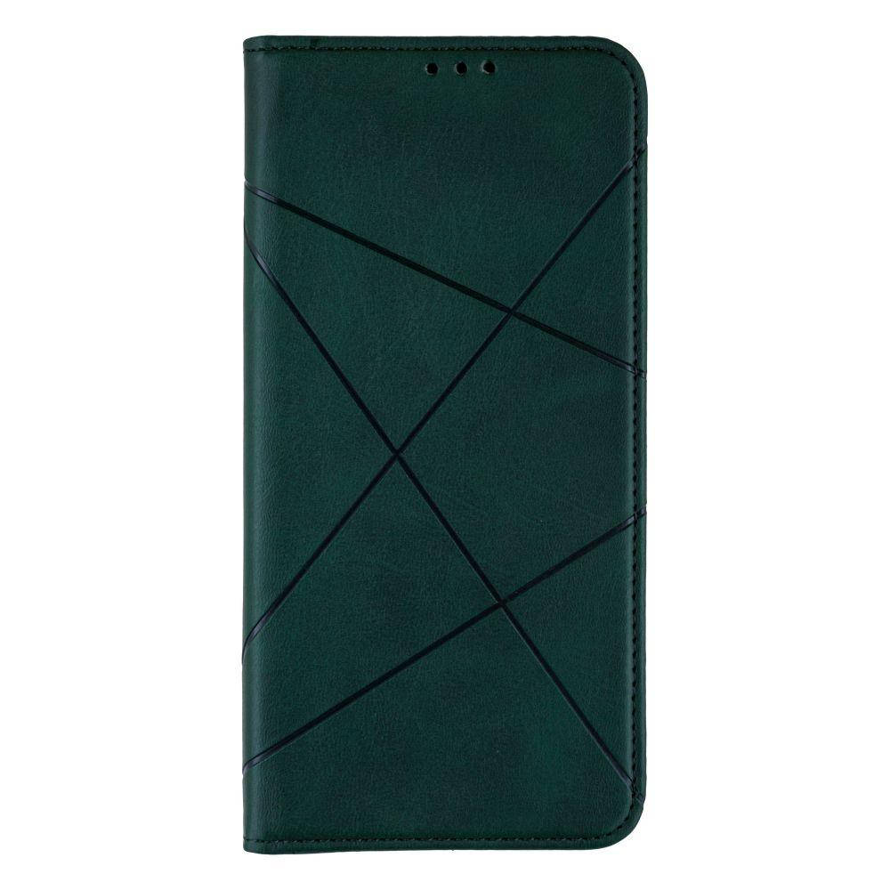 

Чехол книжка для Samsung A02s \ для самсунг А02с с подставкой Business Leather Зеленый цвет, Темно-зеленый