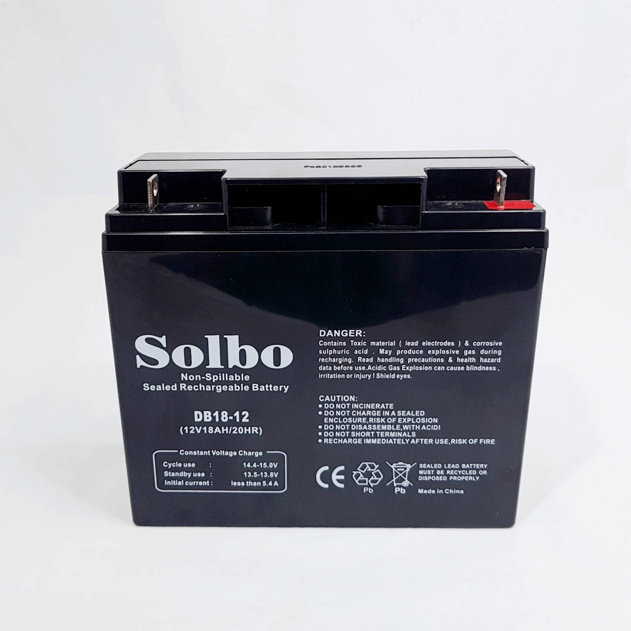 

Аккумулятор Solbo 12В 18Ач DB18-12