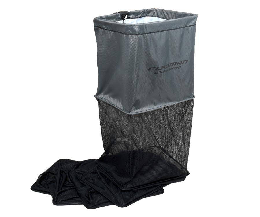 

Садок прямоугольный Flagman Keepnet 50x40см black color Double thick nylon mesh