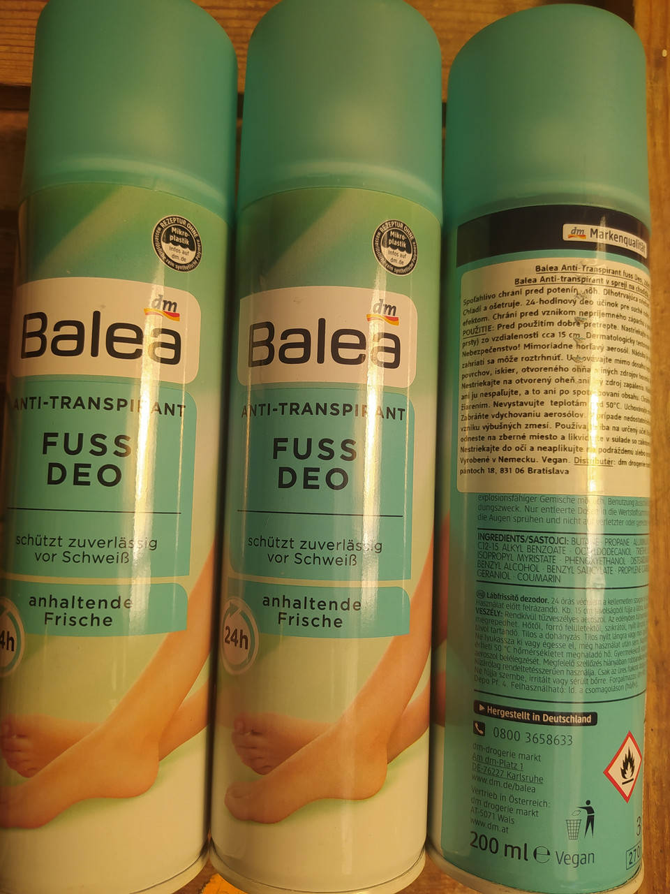 

Дезодорант для ног Balea Schuh Deo от запаха пота антибактериальный освежающий Балея 1 шт 200мл