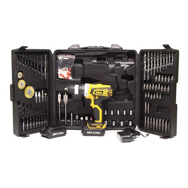 

Шуруповерт DeWALT DCD791 (24V) с большим набором инструментов