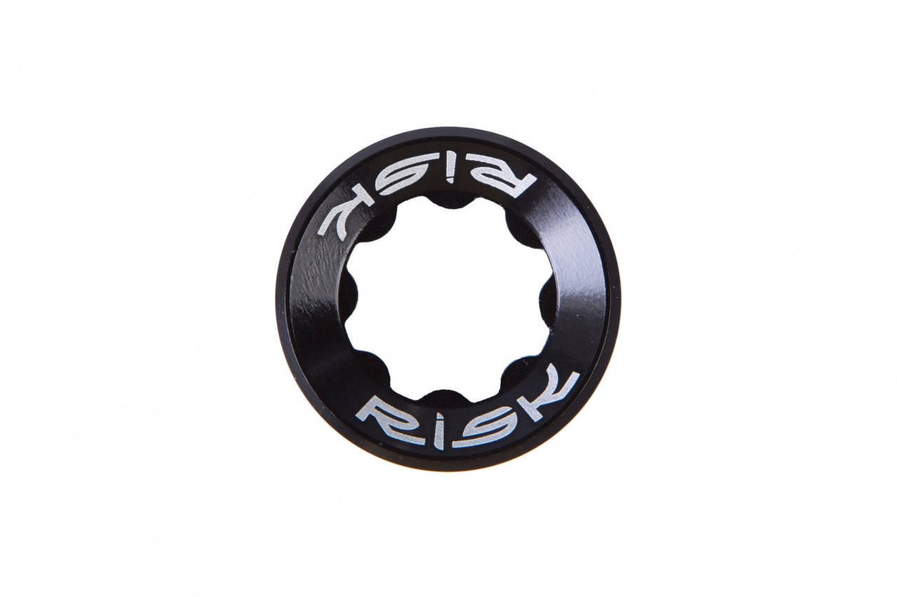 

Гайка алюм. RISK M20 для шатунов Shimano с интегрир. осью красная (черн.)