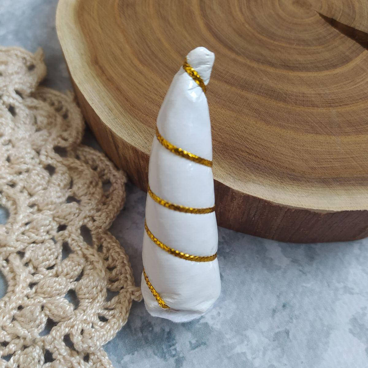 

Ріжок для єдинорога великий білий