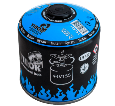 

Баллон газовый с резьбой для туристических плит 500g/870ml Virok 44V155
