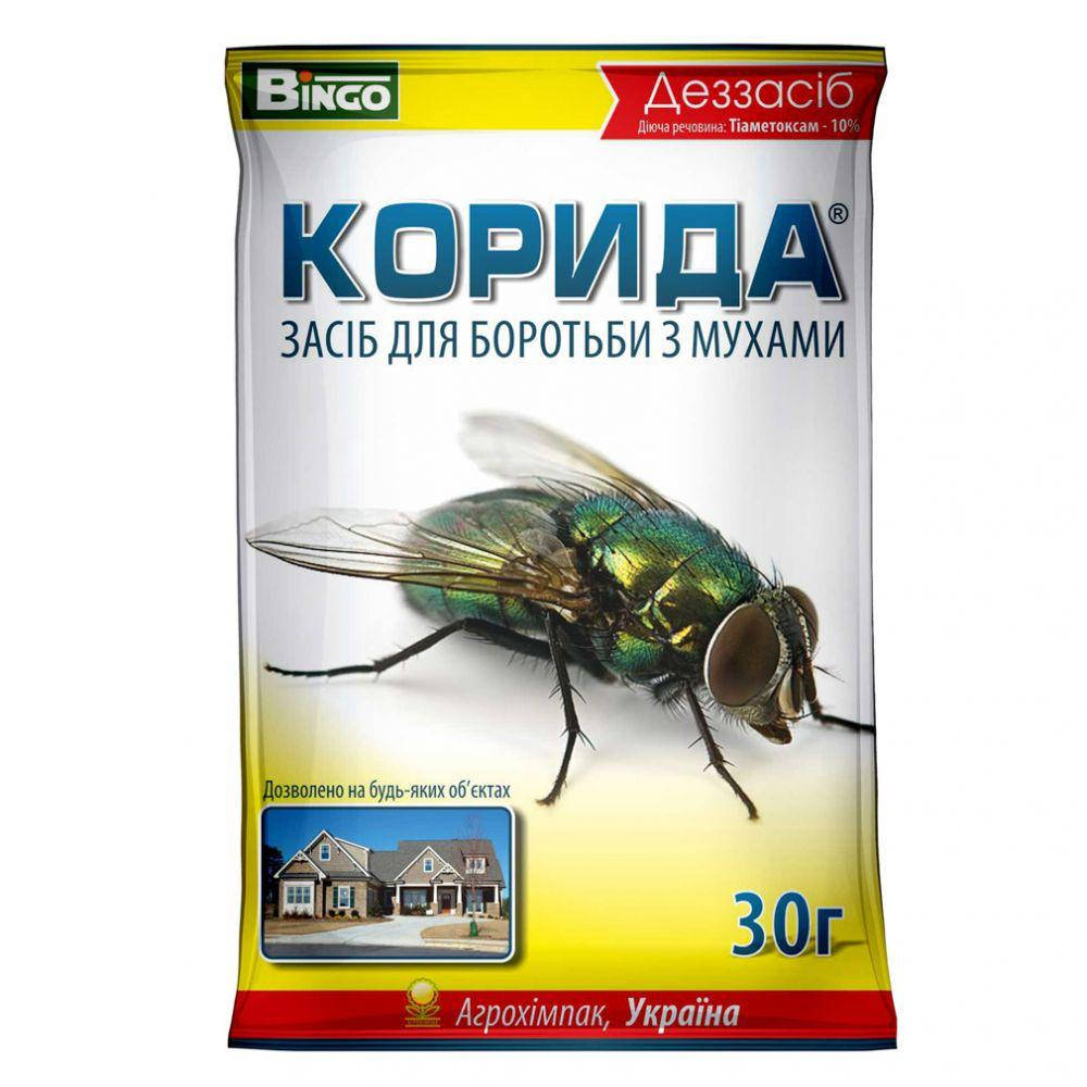 

Корида 30 г, гранулы для уничтожения мух и слепней