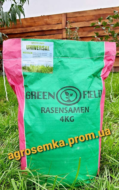 

Семена Газонная трава Универсальная, ТМ Green Field RasenSamen (Украина), 4 кг