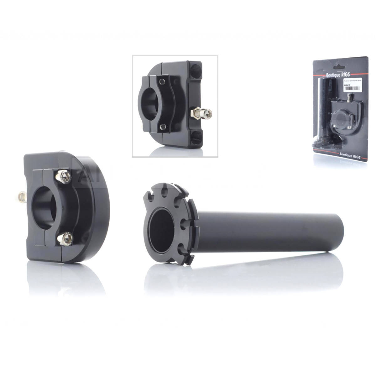 

Ручка газа короткоходная черная металл