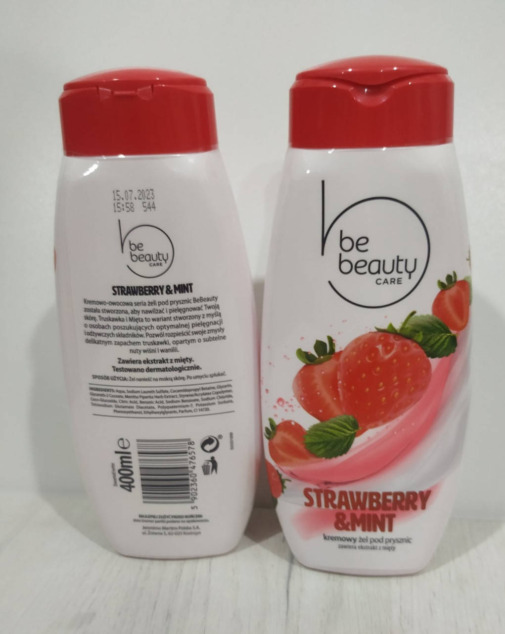 

Крем гель для душа Be beauty клубника с мятой 400 ml. Польша.
