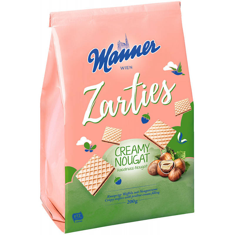 

Вафли Manner Zarties Creamy Nougat 200 g
