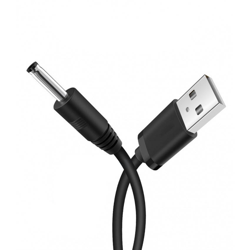 

Кабель для планшета USB2.0(M)=> 3.5/1.35mm(M), 0,7м, Black, OEM, Черный
