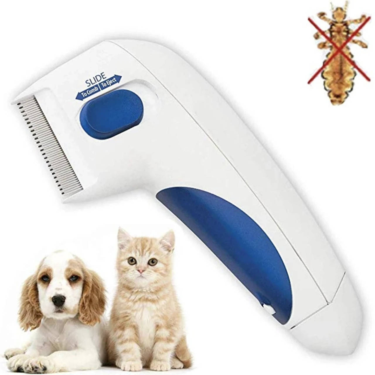 

Расческа для собак и кошек Электрическая Flea Doctor от блох AVK