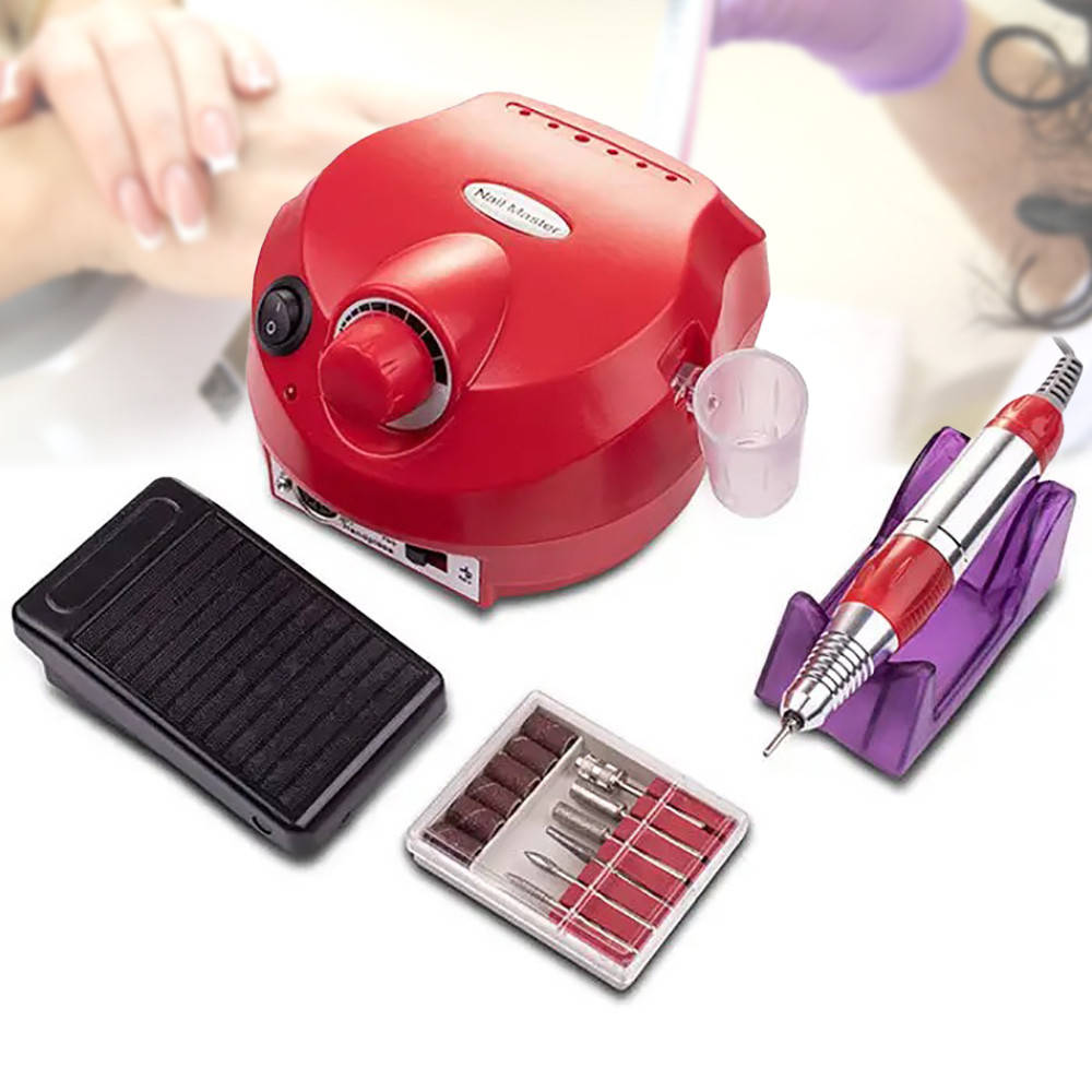 

Машинка для маникюра и педикюра на 45 Вт 35000 об/мин BUCOS ZS-601 PRO RED / Аппарат фрезер для ногтей Красный