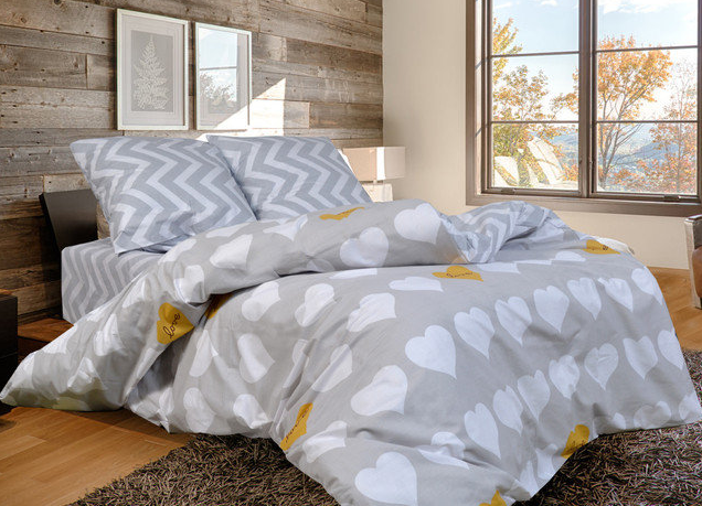 

Полуторный комплект постельного белья "Амур компания", Разные цвета