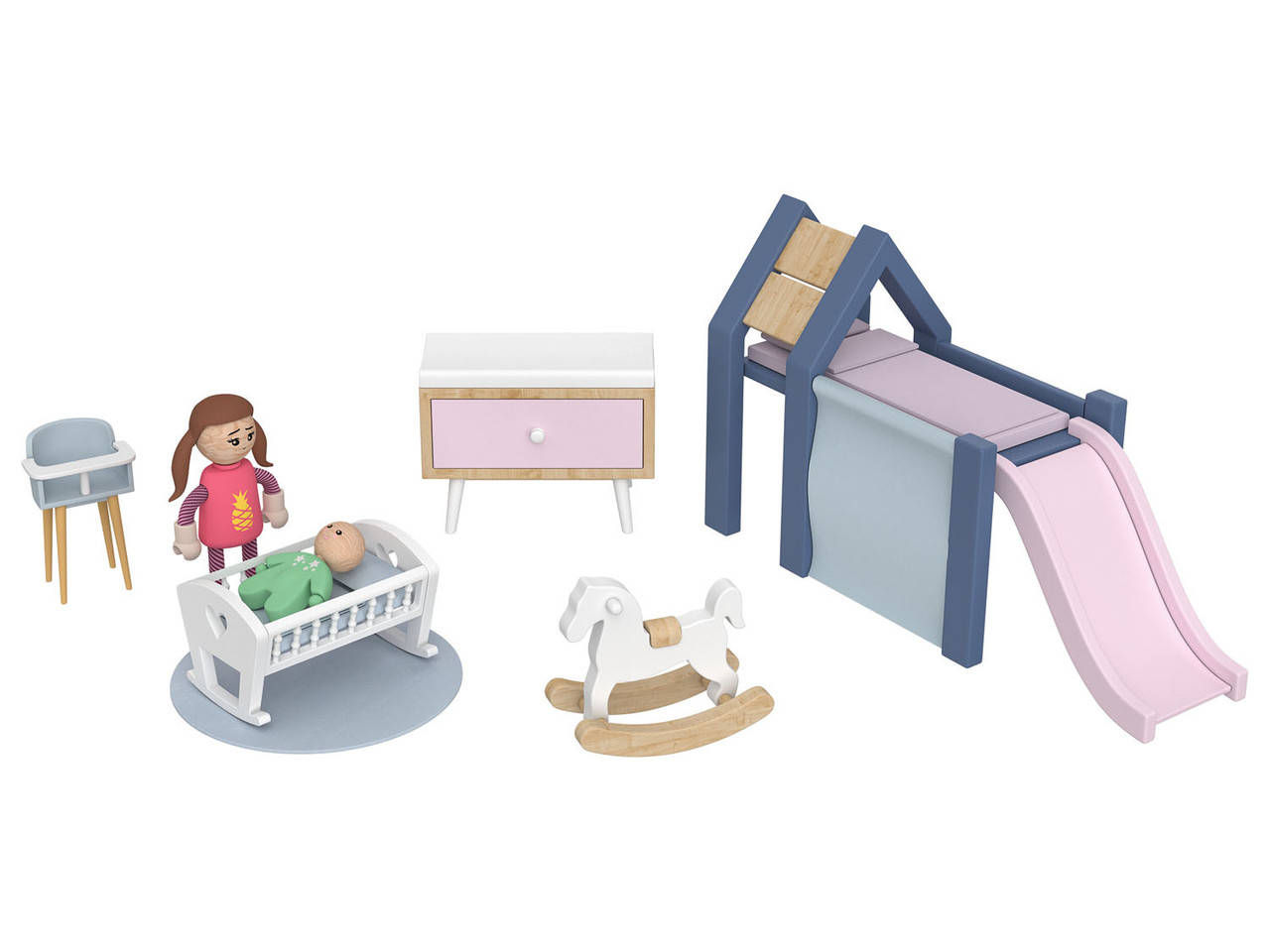 

Мебель детской комнаты для кукольного домика PLAYTIVE 2021