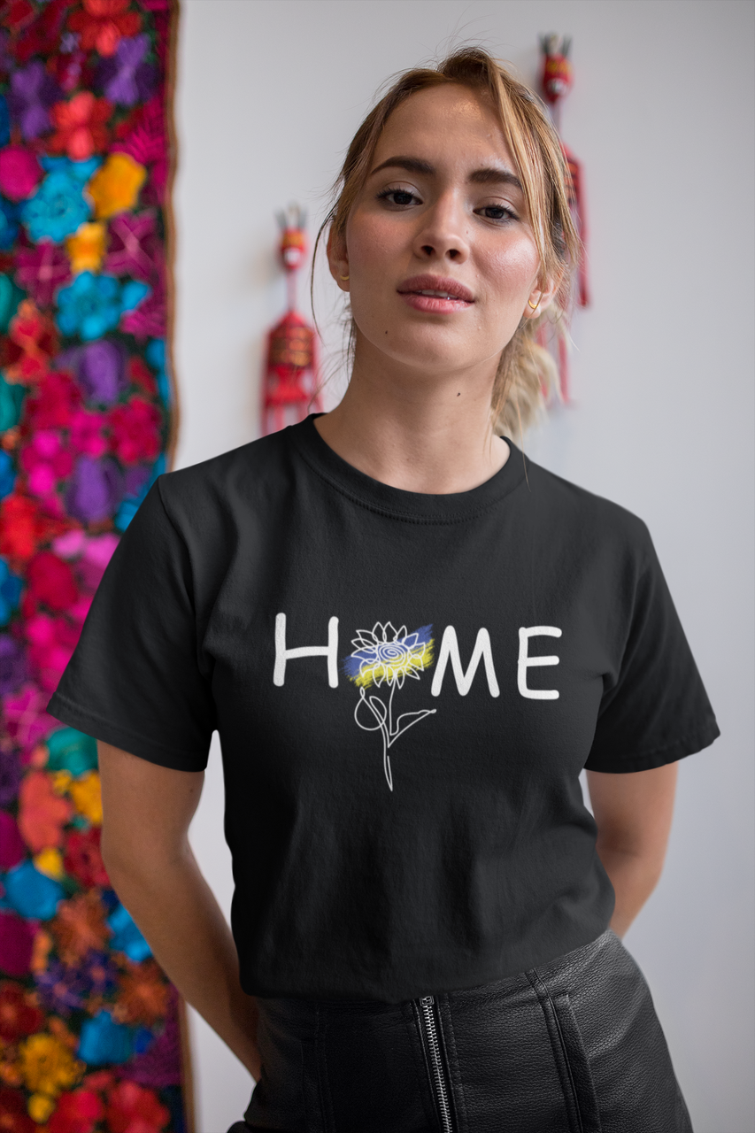 

Футболка з принтом "Home Ukraine" L, Жіноча