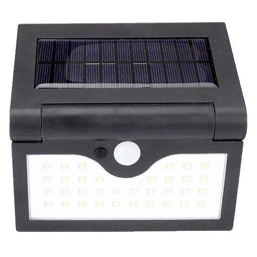 

Настенный уличный светильник SH-090A-34SMD, 1x18650, PIR+CDS, солнечная батарея