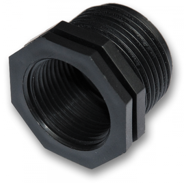 

Редукционный переходник из внешней резьбы 3/4" на резьбу внутреннюю 1/2", DSA-513412L