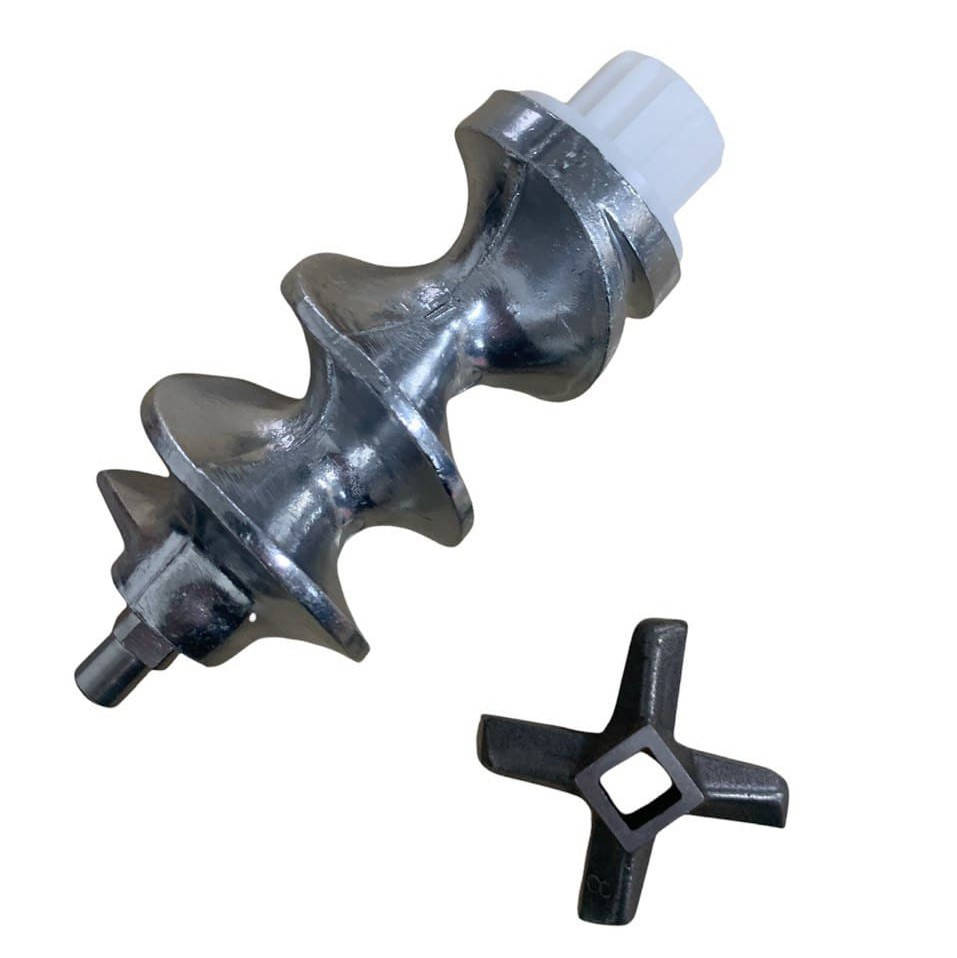 

Шнек и нож односторонний для мясорубки Zelmer №8 86.3130 + 86.3107