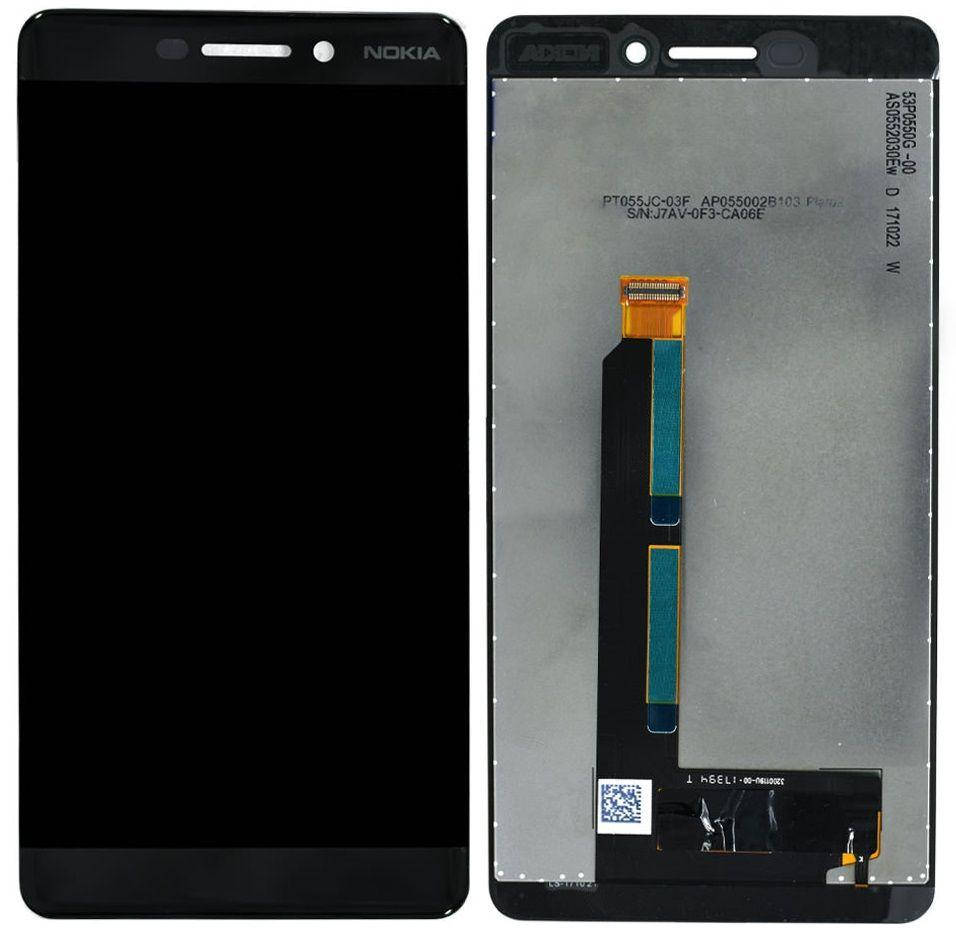 

Дисплей Nokia 6.1 Dual Sim с тачскрином, оригинал, черный