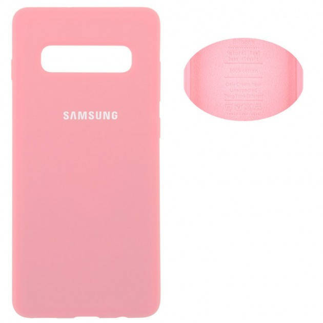 

Чехол Silicone Cover Samsung S10 G973 розовый