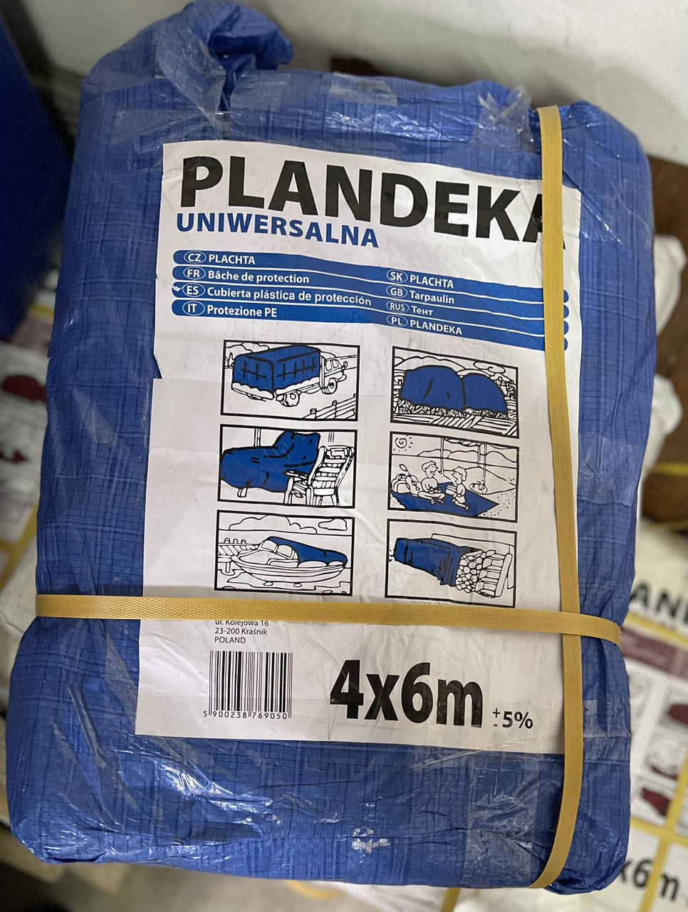 

Тент брезент пландека 4×6Wimar (60гр./м.кв)