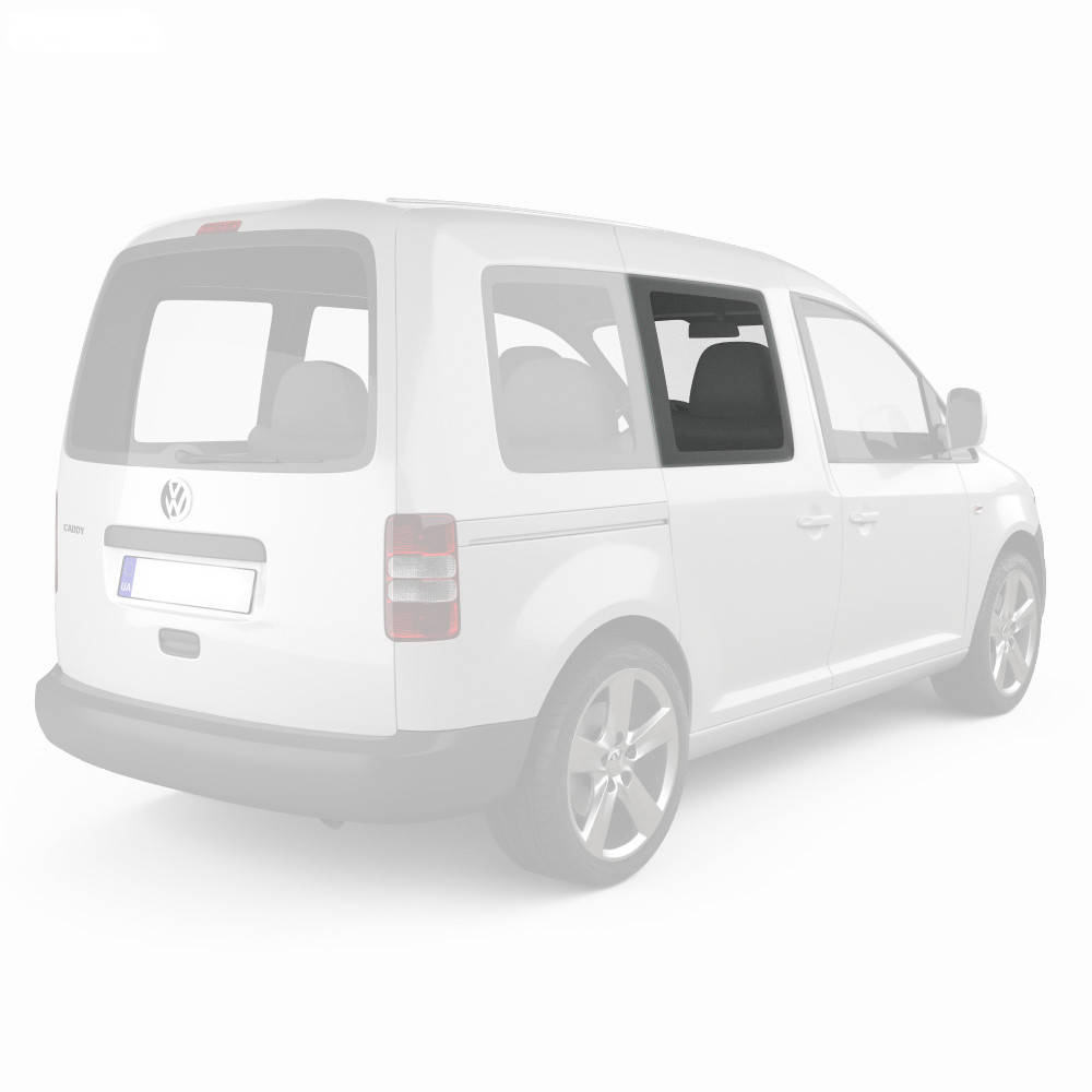 

Боковое стекло VW Caddy (07-) Переднее салонное Правое на Короткую базу (Фольксваген Кадди), Зелёный