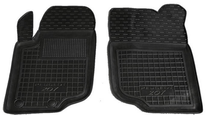 

Полиуретановые коврики в салон Peugeot 207 2006-2012, 2 шт. (Avto-Gumm), Черный