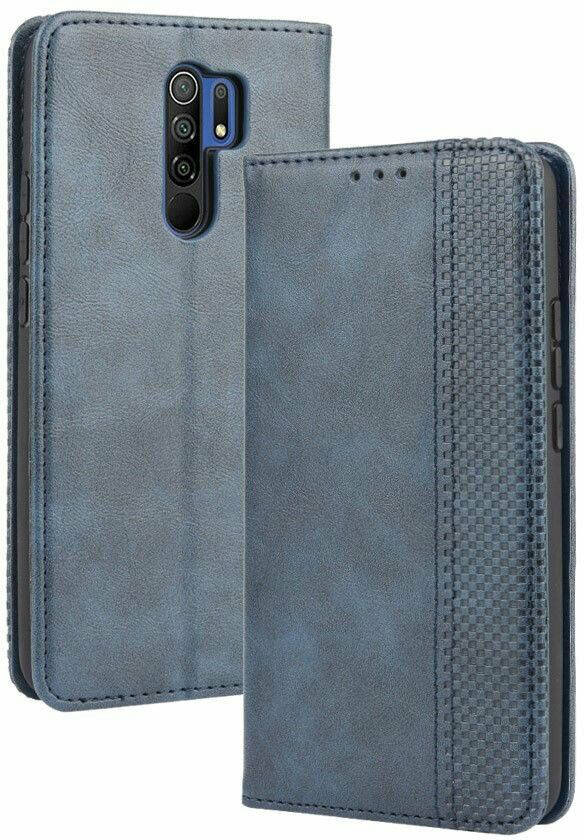 

Чехол книжка RetroLine Xiaomi Redmi 9 (Сяоми Ксиаоми Редми 9), Синий