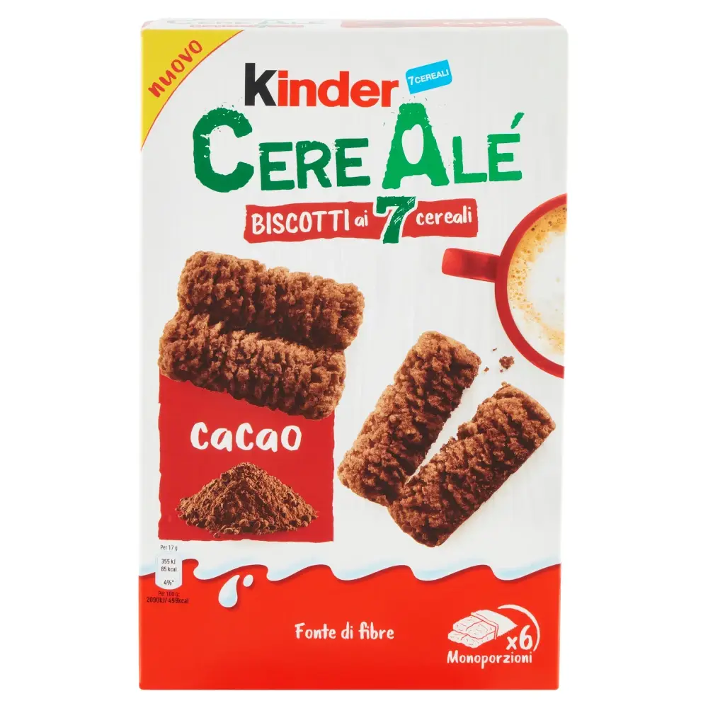 

Печенье Kinder Cereale Cacao 6s 204 g 15.04.22