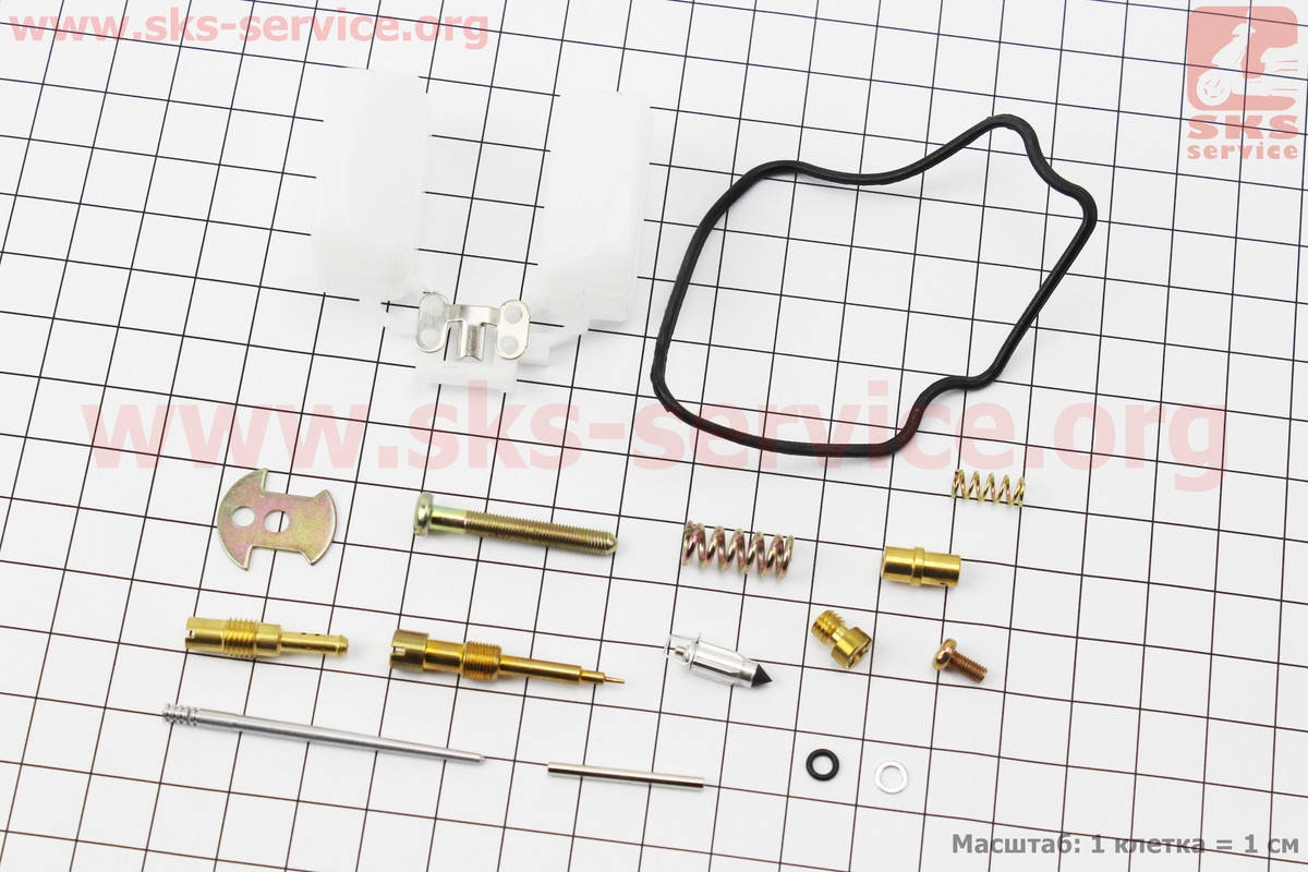 

Ремонтный к-кт карбюратора 150сс, 15 деталей+поплавок, тип 2